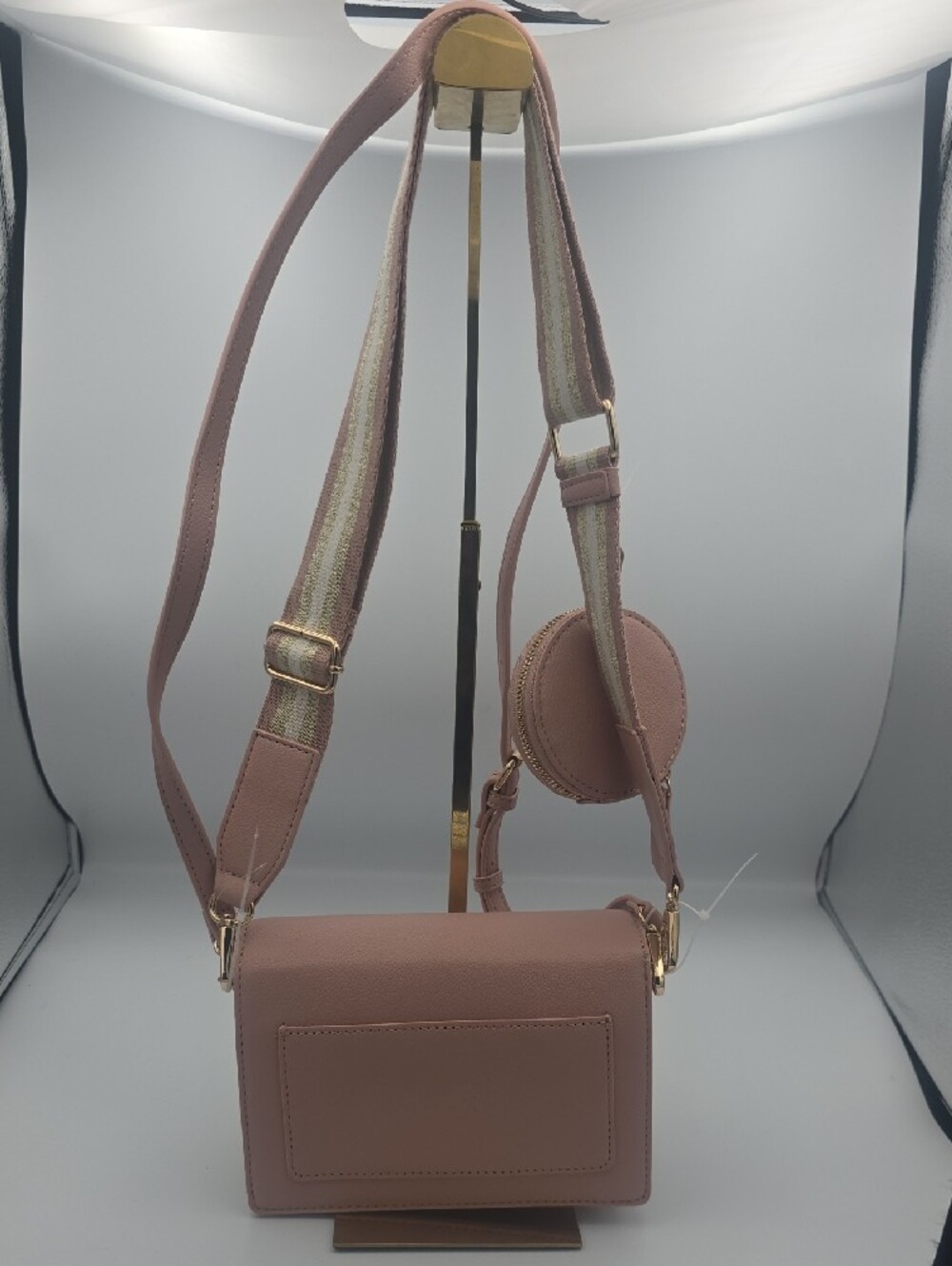 Anne Klein Blush Pink & Gold Small Crossbody Bag W/ Coin Pouch/2 Straps (NWOT)๐ - Picture 9 of 9